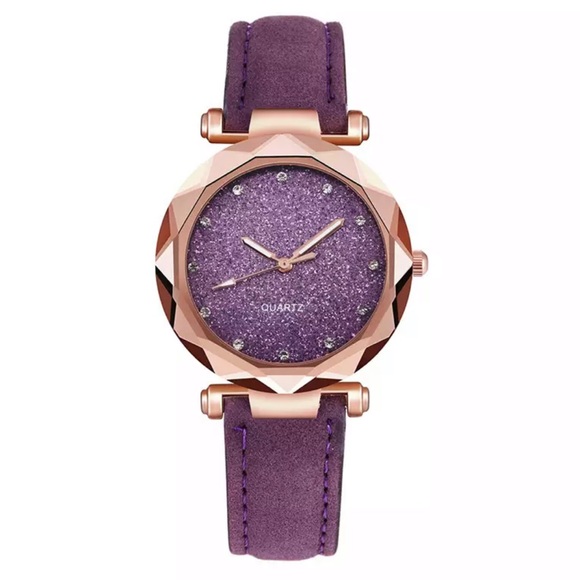 🆕 SPARKLES in Wristwatch in Plum - Picture 4 of 5